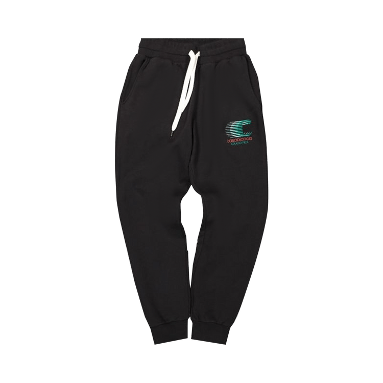 Casablanca Grand Prix Logo Embroidered Sweatpant "Black"