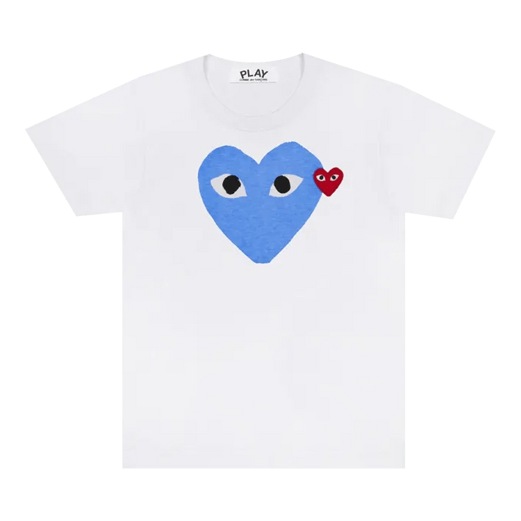 Comme des Garçons PLAY Colour Heart Tee "White/Blue"