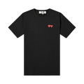 Comme des Garçons PLAY Double Heart Tee "Black"