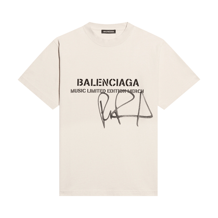 Balenciaga x RuPaul Small Fit Tee "Chalky White/Washed Black"