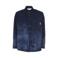 Marni Denim Short-Sleeve Shirt "Blublack"