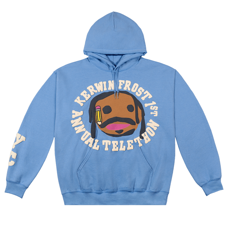 Cactus Plant Flea Market x Kerwin Frost Telethon Hoodie "Blue"