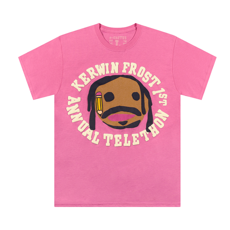 Cactus Plant Flea Market x Kerwin Frost Telethon Tee "Pink"