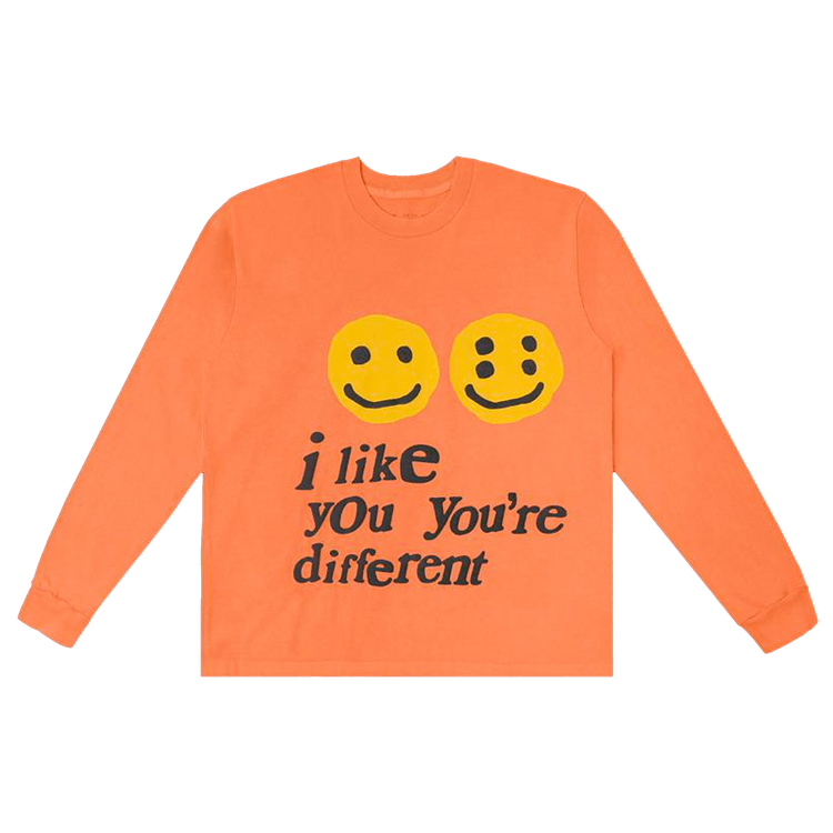Cactus Plant Flea Market I Like You You"re Different Long-Sleeve Tee "Neon Orange'