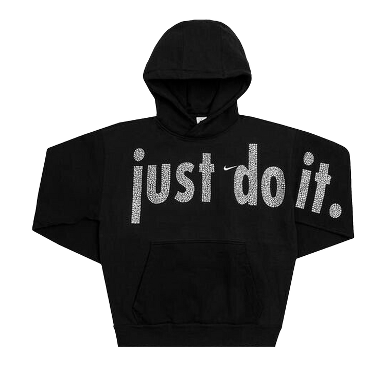 Cactus Plant Flea Market x Nike x Swarovski Crystals Just Do It Hooded Pullover "Black"