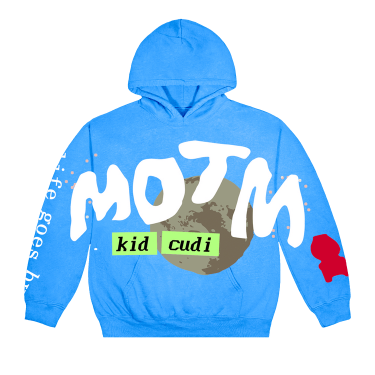Cactus Plant Flea Market x Kid Cudi For MOTM III Life Goes By Hoodie "Blue"