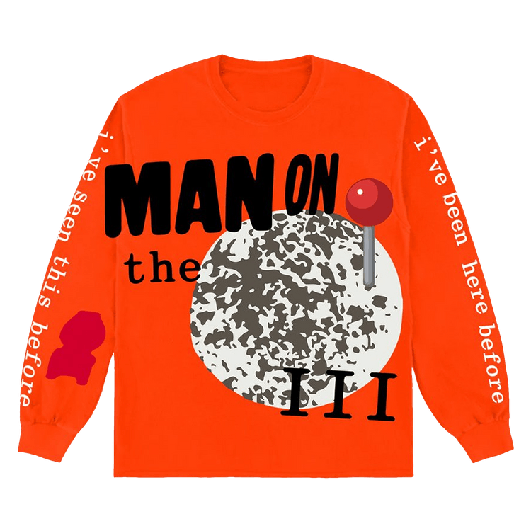 Cactus Plant Flea Market x Kid Cudi For MOTM III Return 2 Madness Long-Sleeve Tee "Orange"