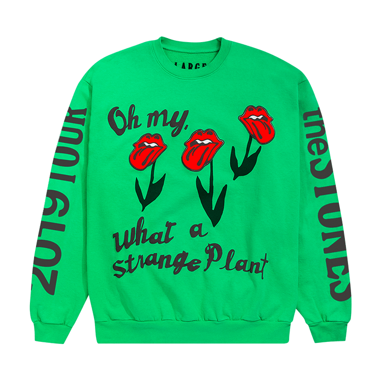 Cactus Plant Flea Market Rolling Stones No Filter Tour Sweatshirt "Green"