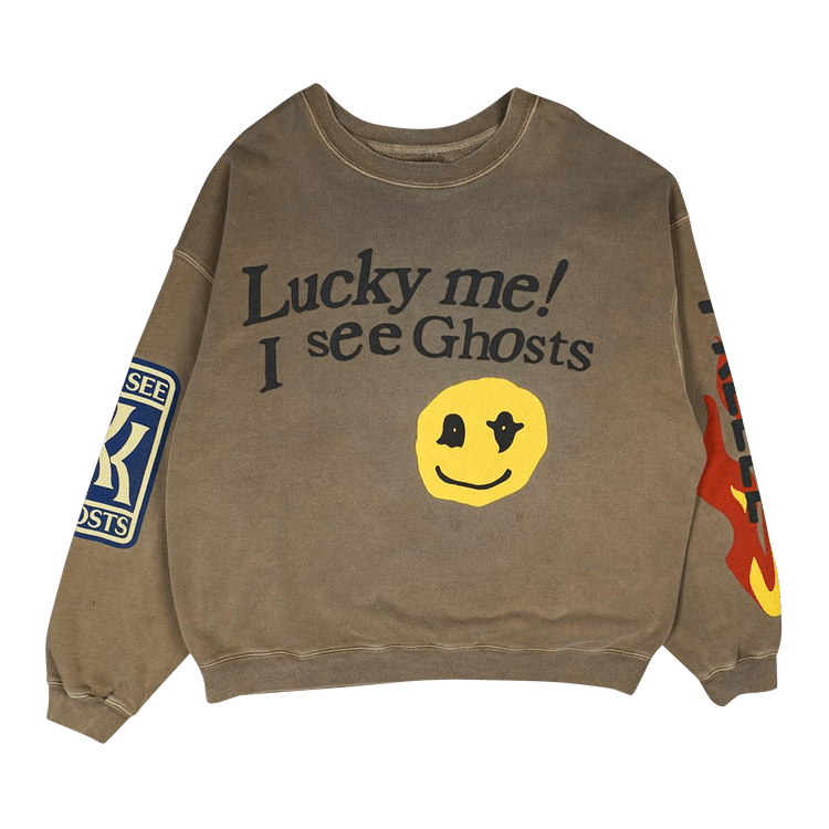 Cactus Plant Flea Market Kids See Ghosts Lucky Me Crewneck Sweatshirt "Trench"