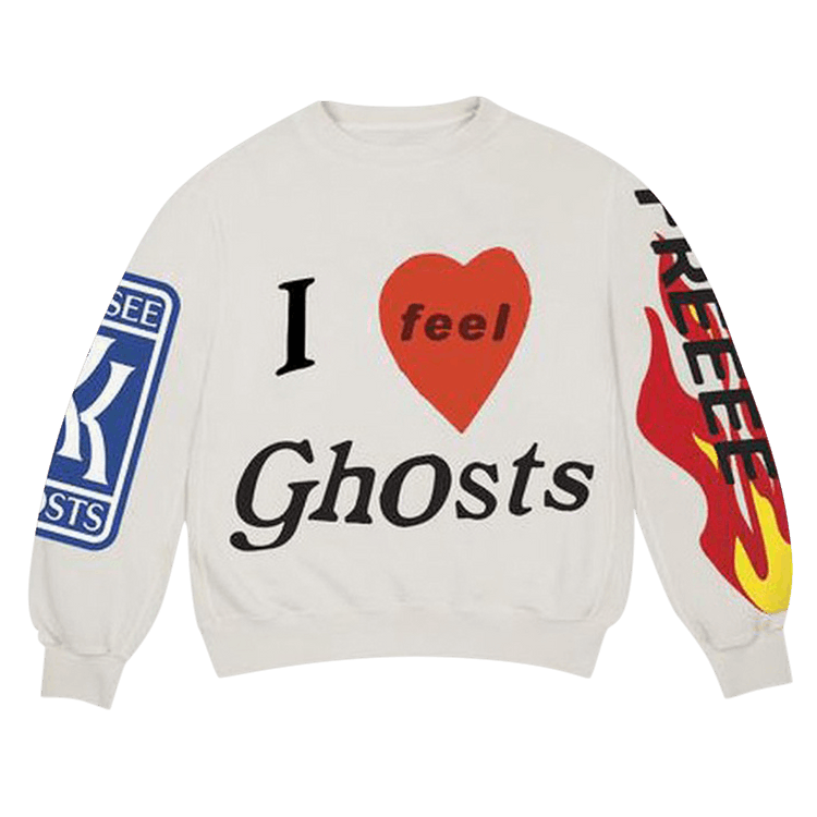 Cactus Plant Flea Market Kids See Ghosts FREEEE Crewneck Sweatshirt Ghost "Ghost"
