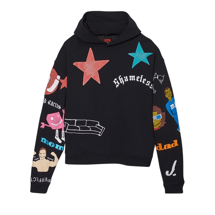 Cactus Plant Flea Market x Marc Jacobs Tattoo Hooded Pullover Sweatshirt "Black"