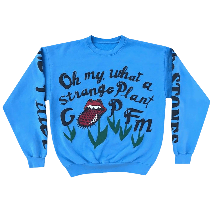 Cactus Plant Flea Market Rolling Stones No Filter Tour Sweatshirt "Blue"