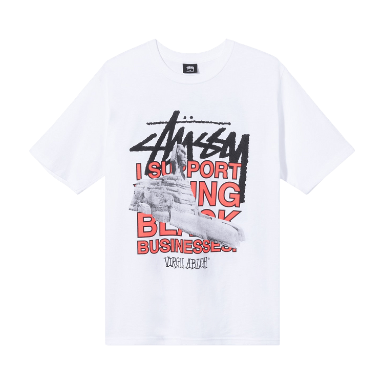 Stussy x Virgil Abloh World Tour Collection T-Shirt "White"