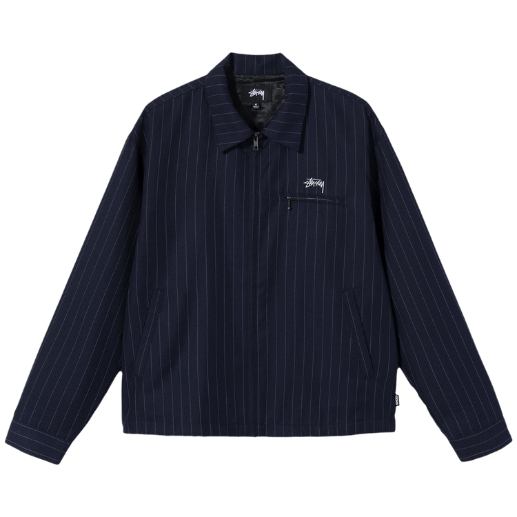 Stussy x Comme des Garçons Pin Striped Bing Jacket "Navy"
