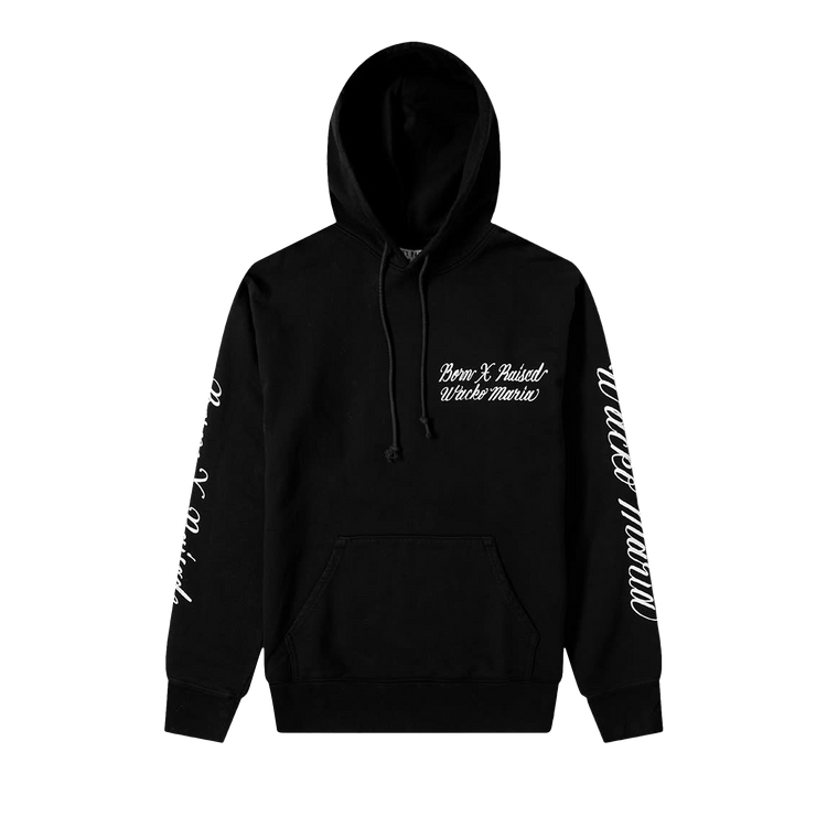 Born x Raised x Wacko Maria Logo Hoodie "Black"