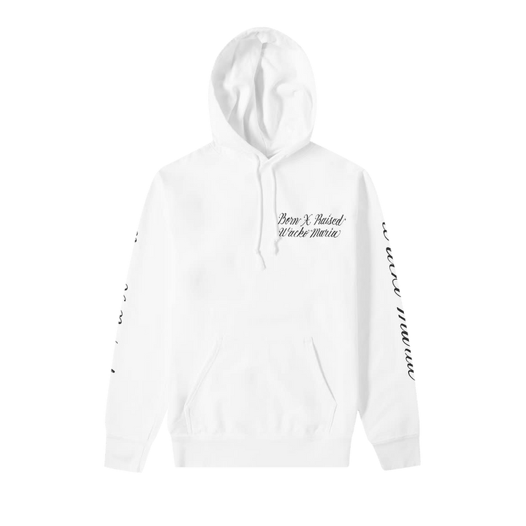 Born x Raised x Wacko Maria Logo Hoodie "White"