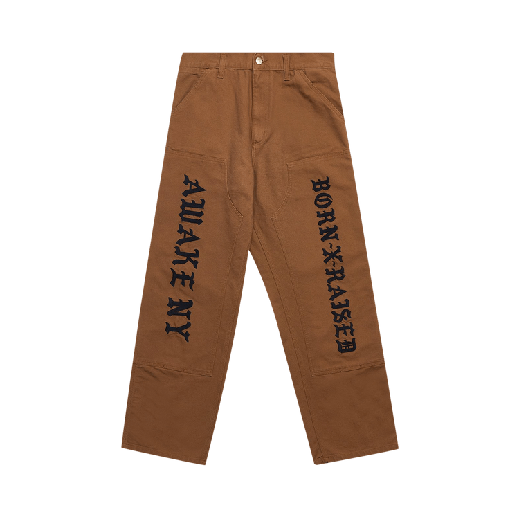 Born x Raised x Awake x Carhartt WIP Double Knee Pant "Brown"
