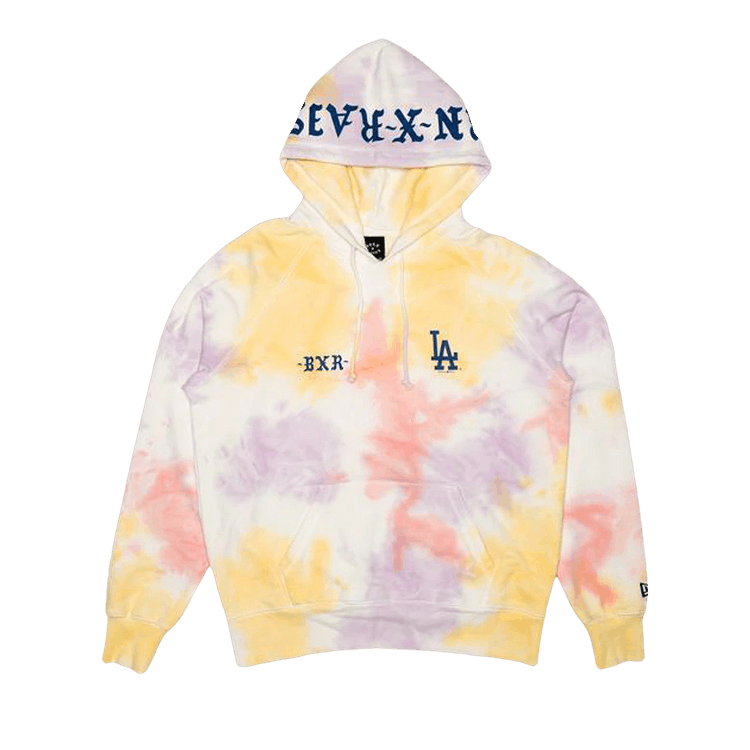 Born x Raised Los Angeles Dodgers Tie Dye Hoodie "Sunset"