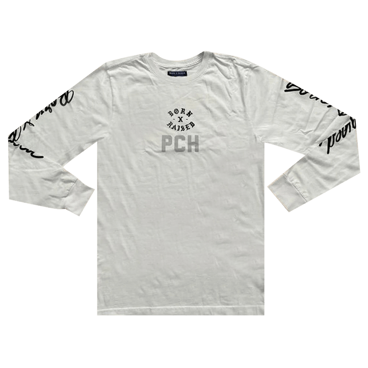Born x Raised x Union Scenic Beauty Long-Sleeve Tee "White"