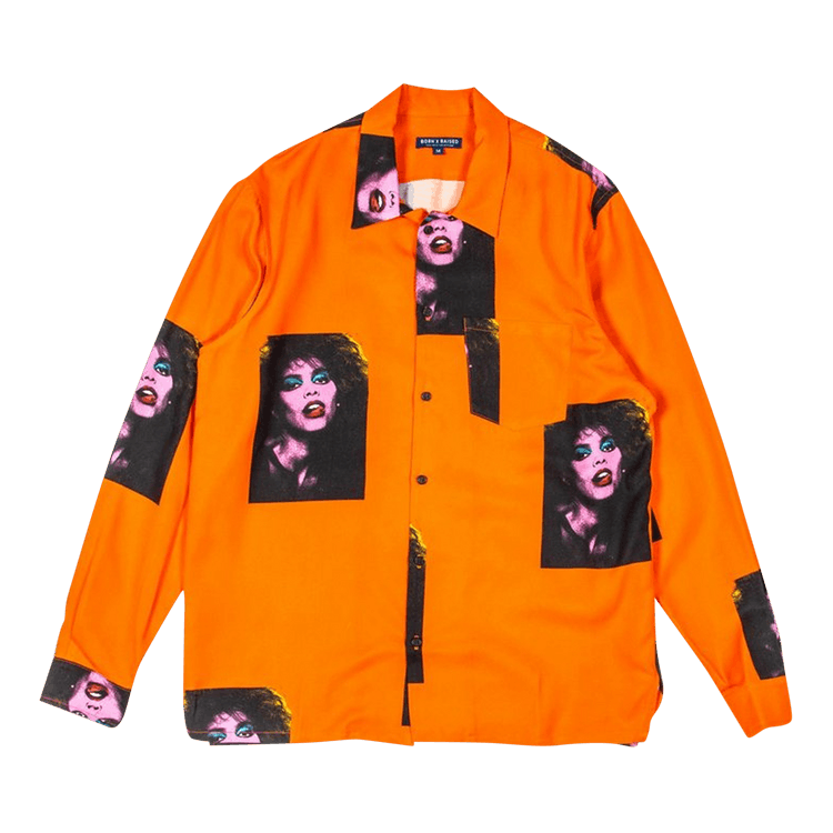 Born x Raised Disco Button Up "Orange"