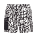 Fendi FF Vertigo Swim Shorts "Black/White"