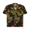 Rhude Snap Hawiian Shirt "Black/Green"