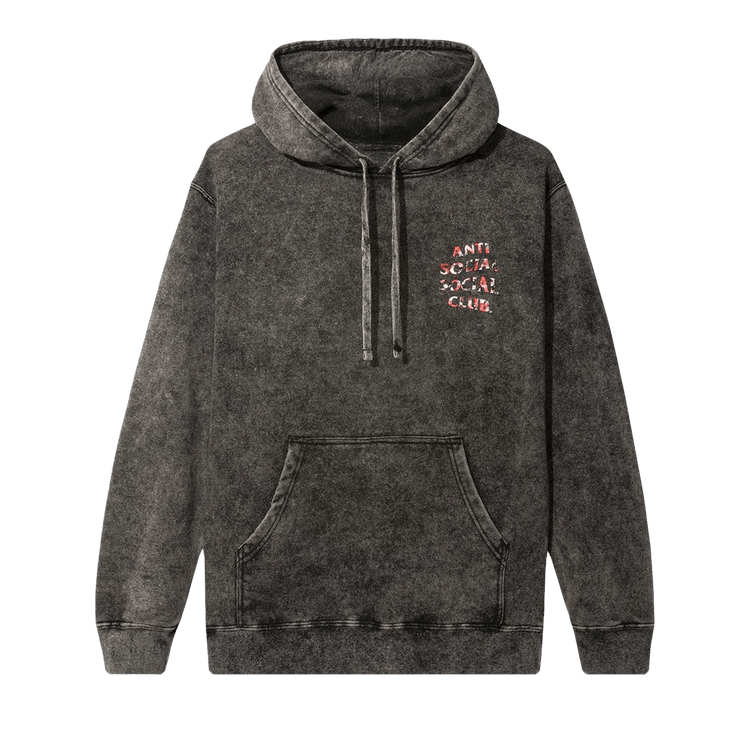 Anti Social Social Club Bed Hoodie "Black Wash"