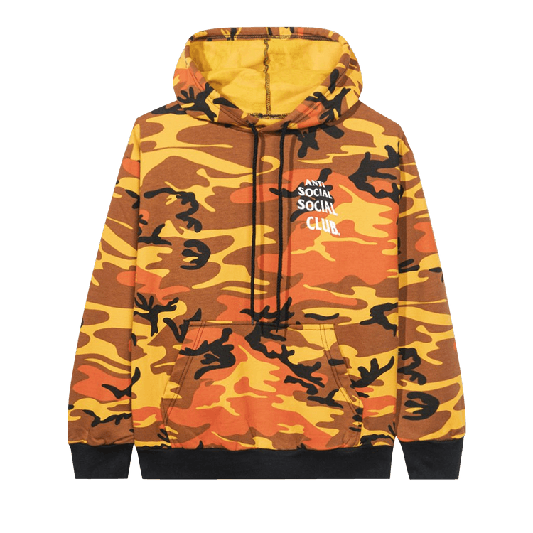 Anti Social Social Club True Colors Hoodie "Orange Camo"