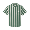 Aimé Leon Dore Bold Stripe Short-Sleeve Shirt "Botanical Green/Pristine"