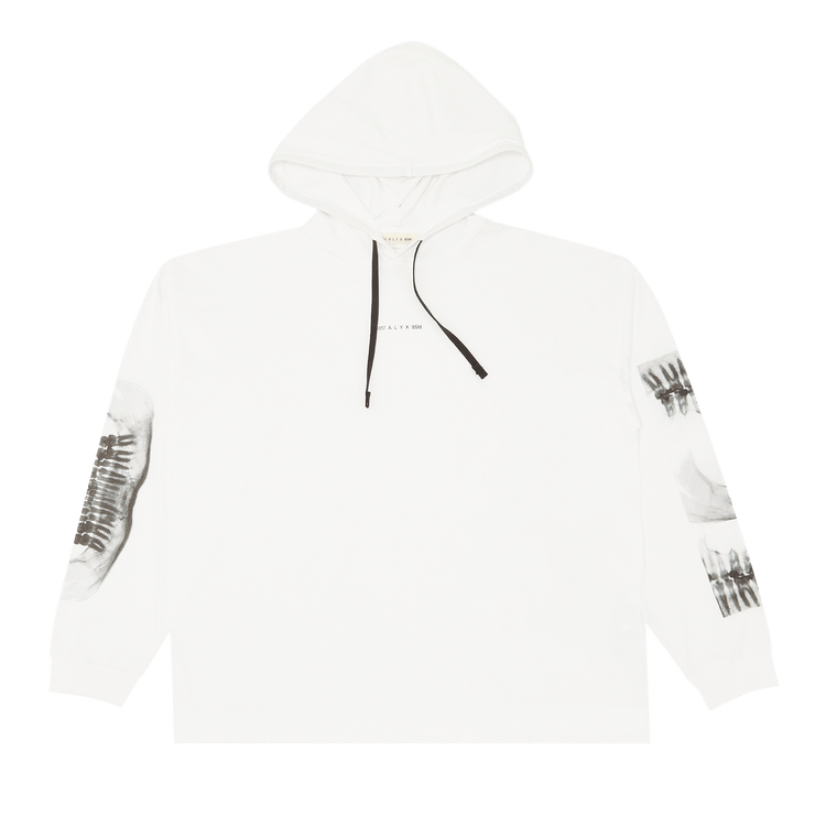 1017 ALYX 9SM Triple Print Hooded T-Shirt "White"