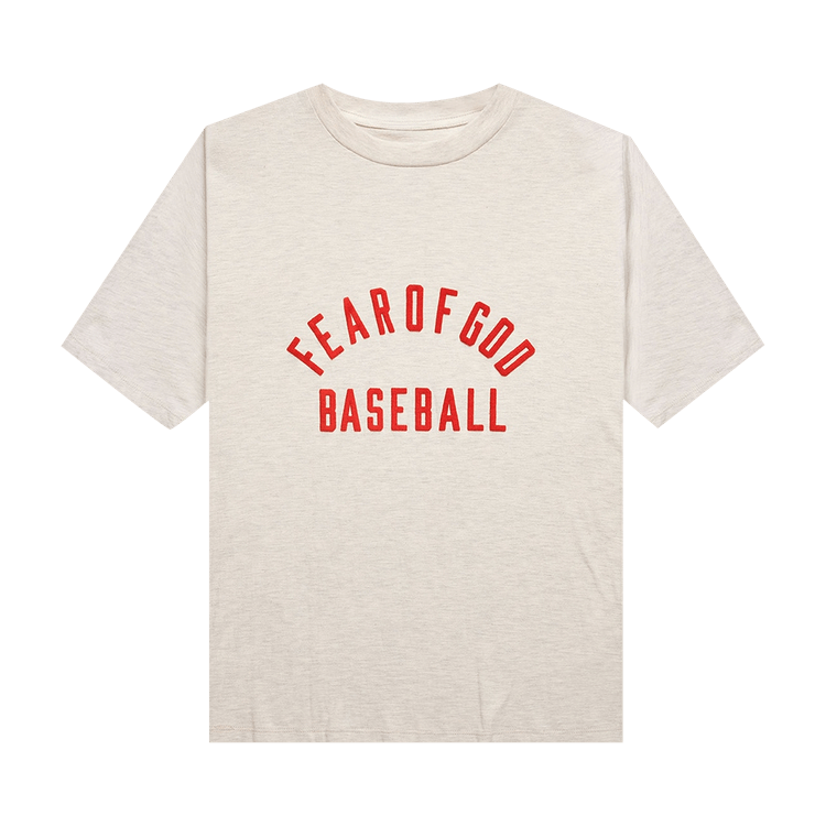 Fear of God Baseball Tee "Cream/Heather Grey/Red"