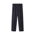 Maison Margiela High Rise Wool Canvas Pocket Trouser "Navy"