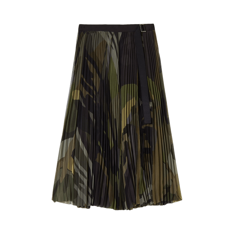 Sacai x KAWS Print Chiffon Skirt "Camouflage"