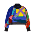 Sacai x KAWS Jacquard Knit Pullover "Multicolor"