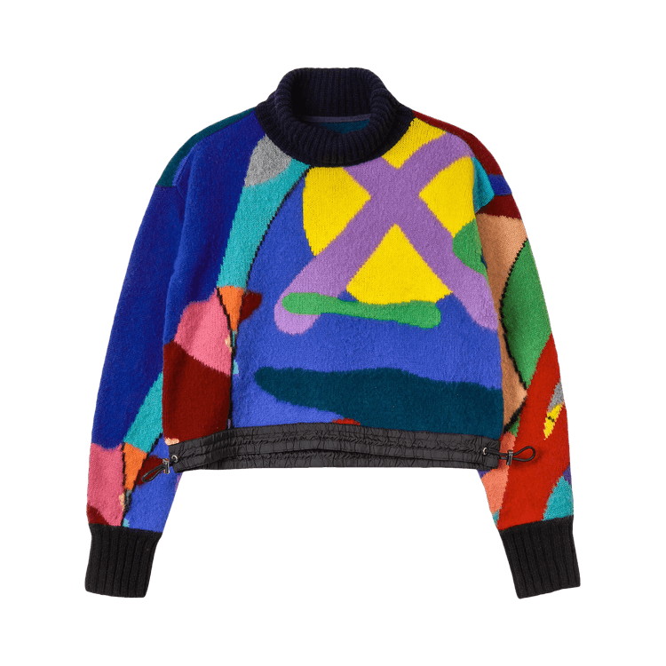 Sacai x KAWS Jacquard Knit Pullover "Multicolor"
