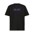 Sacai x KAWS Flock Print T-Shirt "Black/Purple"