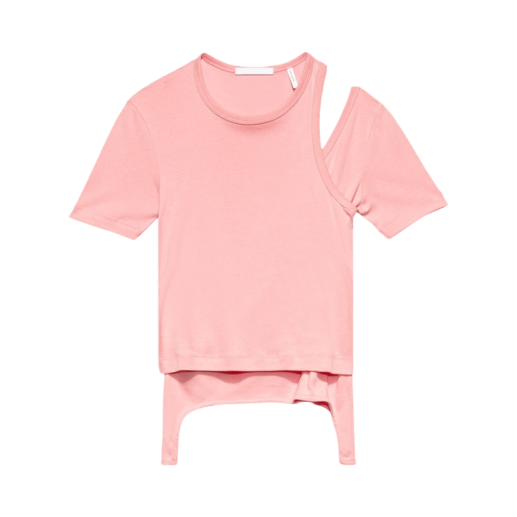 Helmut Lang Rib Layer Base Tee "Orchid"