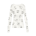 Helmut Lang Logo Long-Sleeve Tee "Muslin"