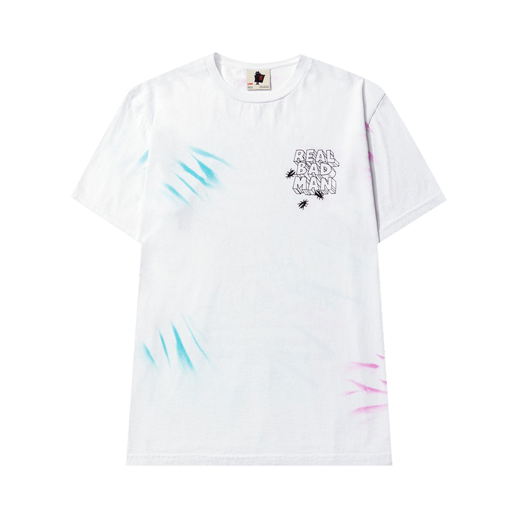 Real Bad Man Asshole Tee "White Tie Dye"