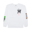Real Bad Man Tribute To Warbles Long-Sleeve Tee "White Tie Dye"