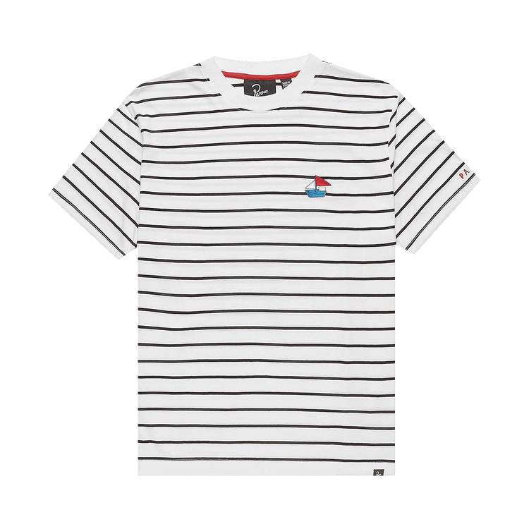 Parra Paper Boat Striper T-Shirt "White"