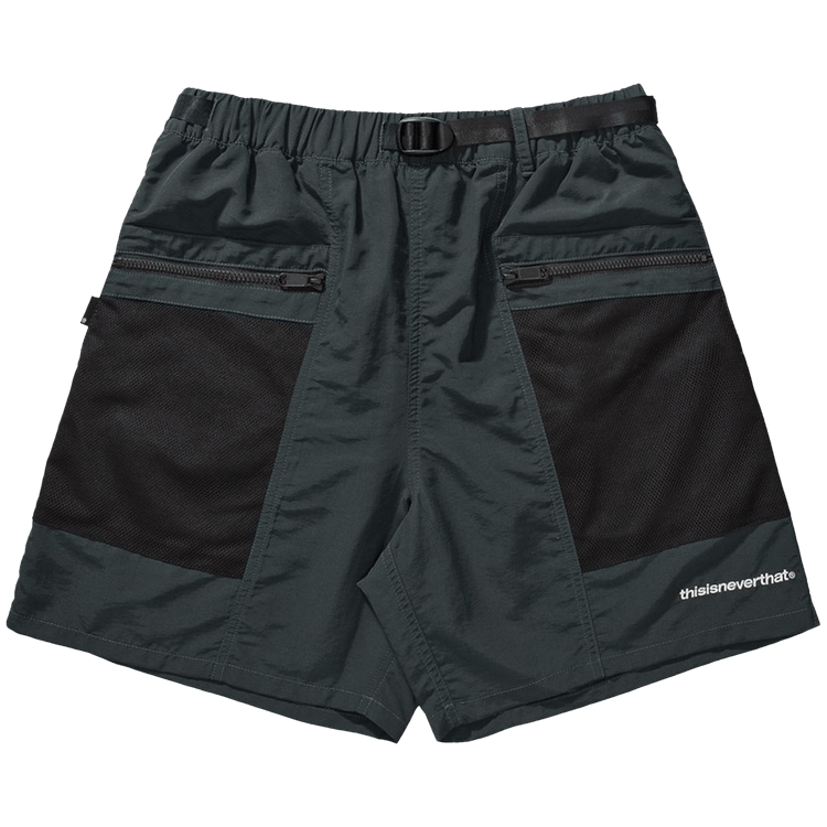 thisisneverthat Mesh Zip Pocket Shorts "Greenish Black"