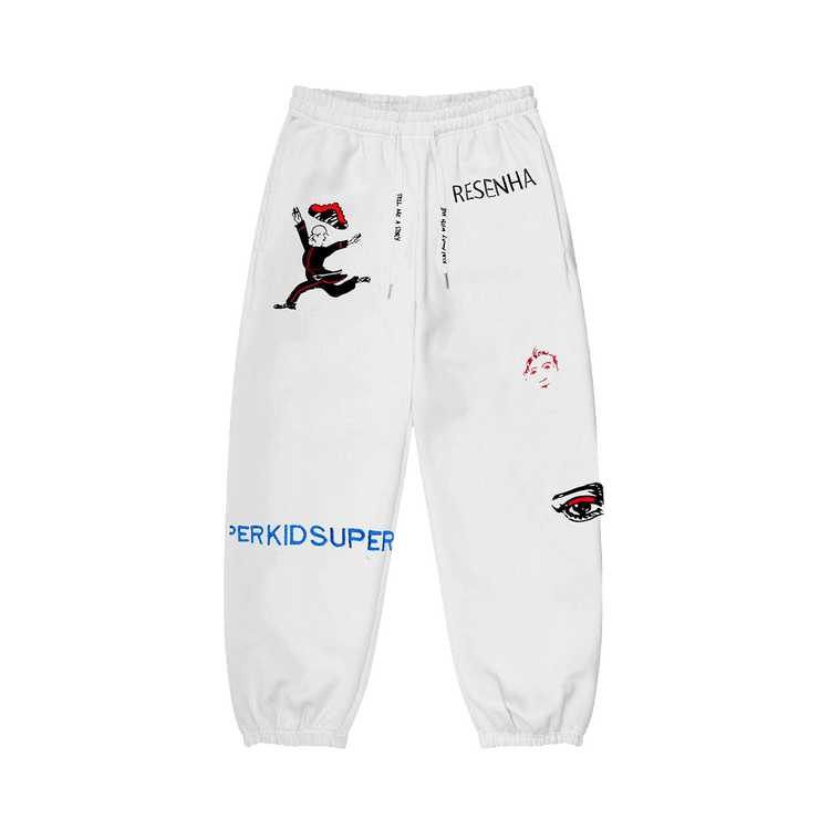 KidSuper Super Sweatpants "White"