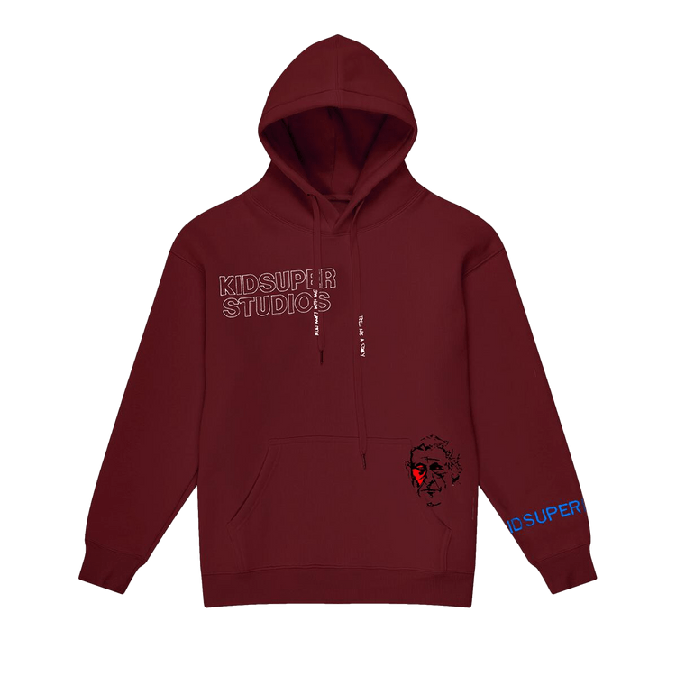 KidSuper Super Hoodie "Burgundy"