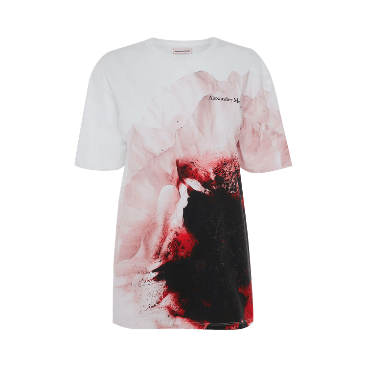 Alexander McQueen Paper Flower T-Shirt "Rose Gold"