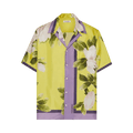 Valentino Floral Print Short-Sleeve Shirt "Bright Yellow"