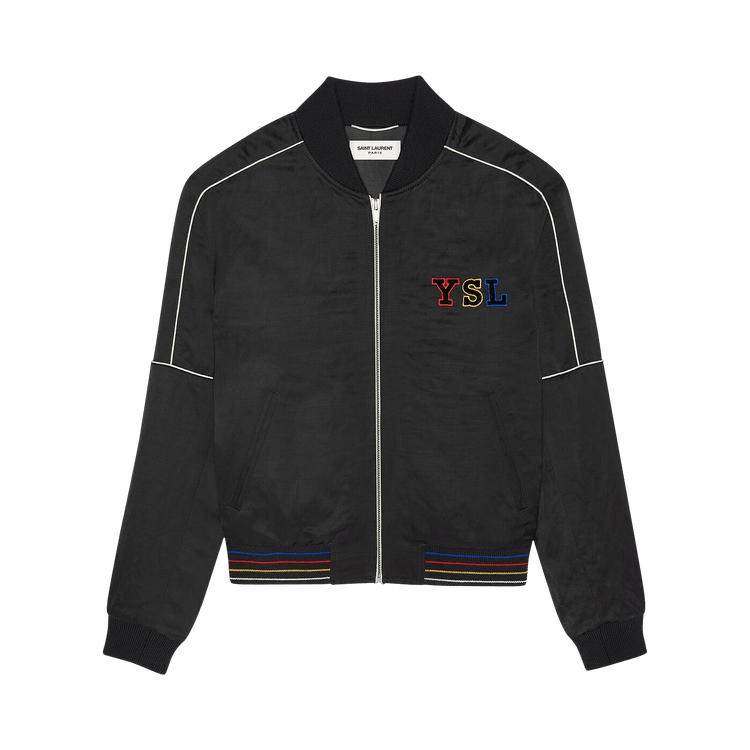 Saint Laurent Teddy Patch Jacket "Black"