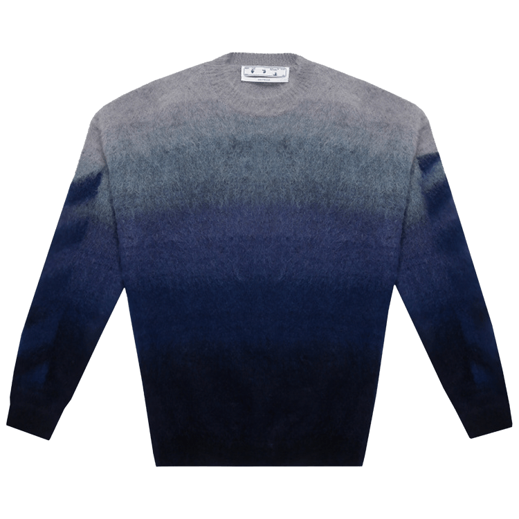 Off-White Diag Brushed Knit Crewneck "Blue"