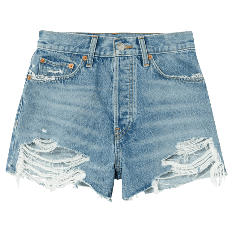 RE/DONE 70s High Rise Short "Sky Light Destroy"