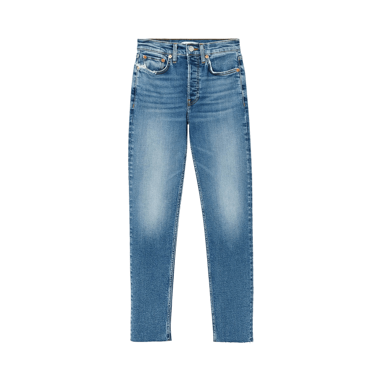 RE/DONE 90s High Rise Ankle Crop "Indigo Storm"